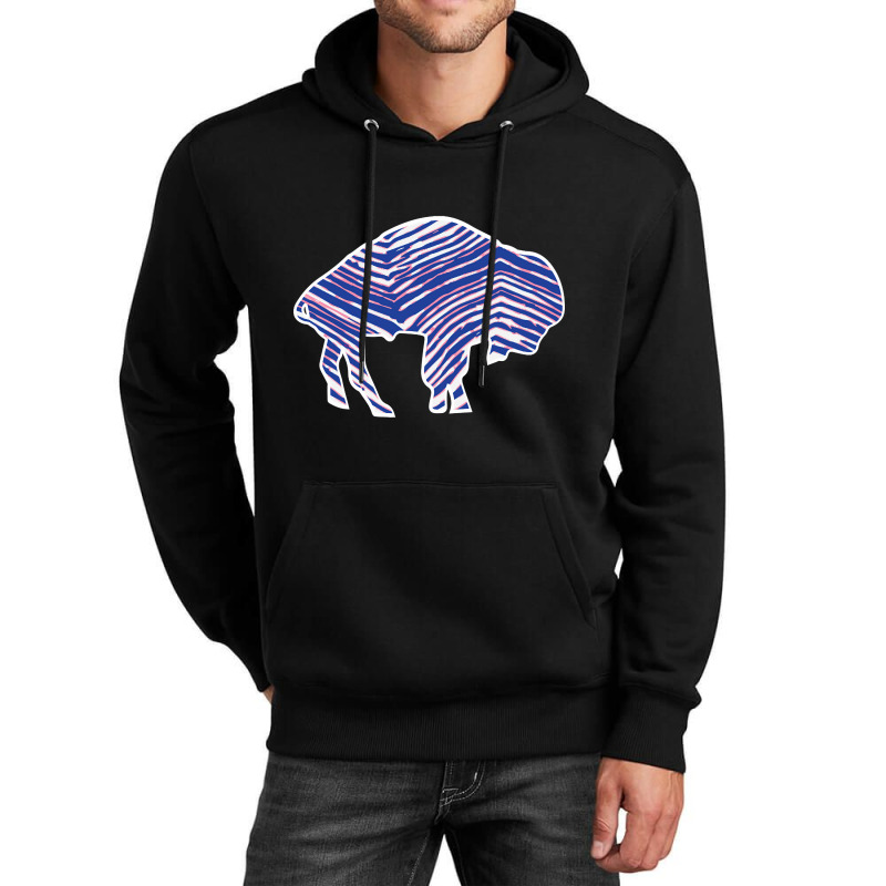 Trending Buffalo Zebra Blue And Pink Unisex Hoodie by michaelyounger19 | Artistshot