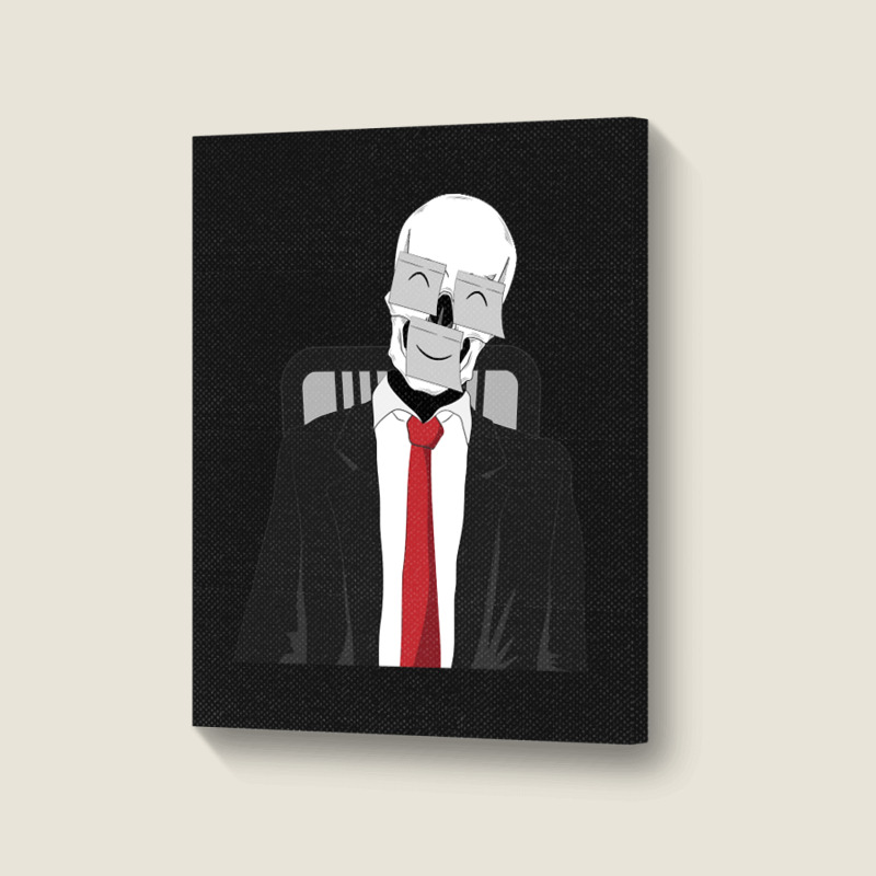 Hot Trend Business Skeleton Portrait Canvas Print | Artistshot