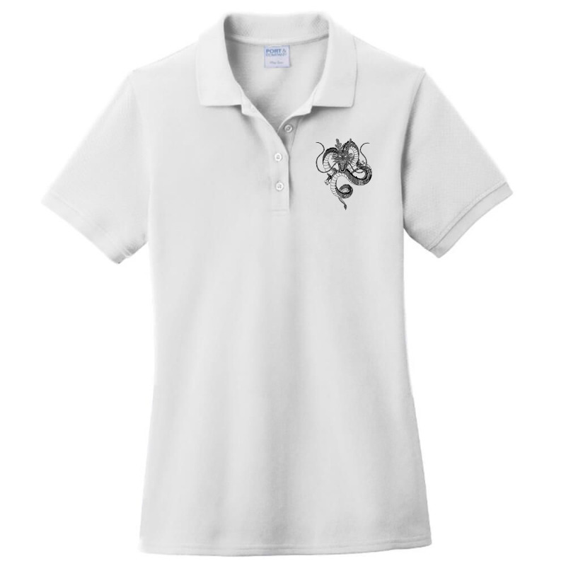 Aztec Shenron Png Ladies Polo Shirt by NemiMakeit | Artistshot