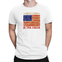 Pro Trump Nuclear Ultra Maga American Flag Vintage T-shirt | Artistshot