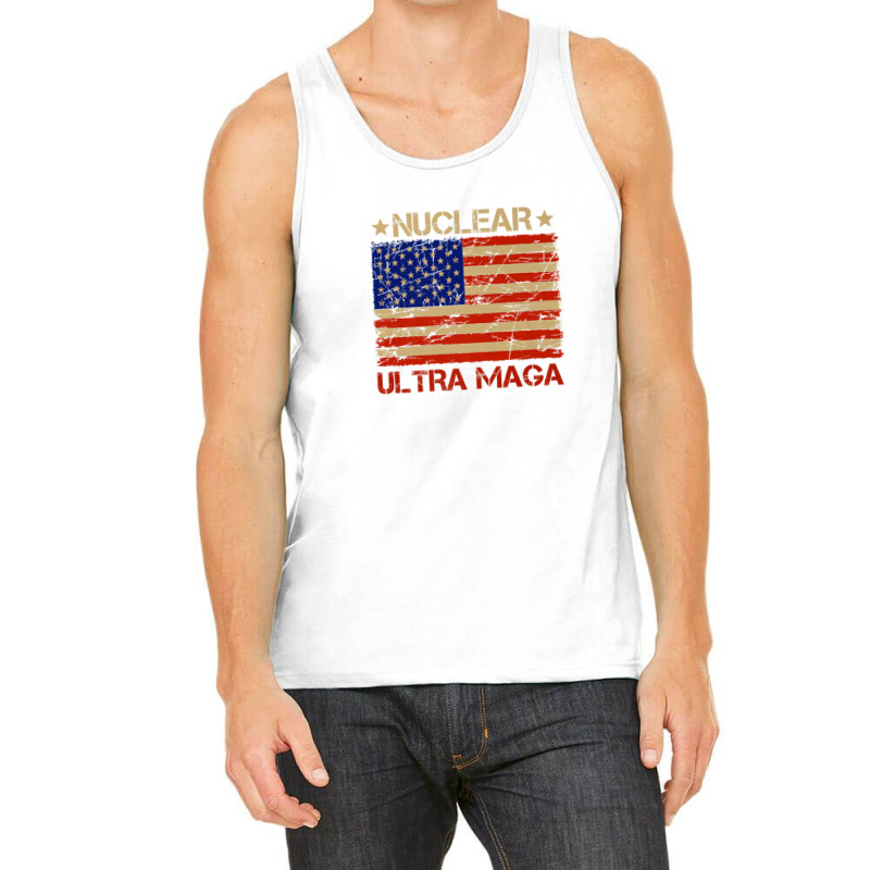 Pro Trump Nuclear Ultra Maga American Flag Vintage Tank Top | Artistshot