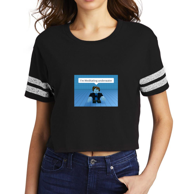 I'm Meditating Underwater 1 Scorecard Crop Tee by JamesLong | Artistshot