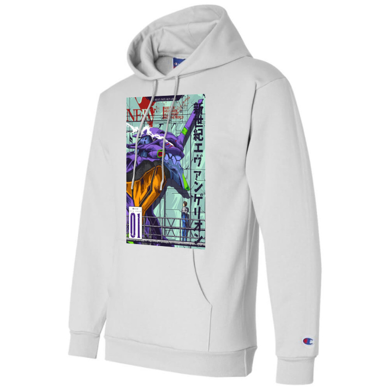 Evangelion Eva01 Poster Champion Hoodie by kariethurston | Artistshot