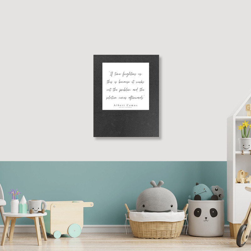 Albert Camus Quotes Minimalist Line Quote Portrait Canvas Print | Artistshot