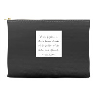 Albert Camus Quotes Minimalist Line Quote Accessory Pouches | Artistshot