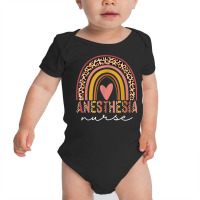 Anesthesia Nurse Rainbow Leopard Anesthetist Nurse Birthday T Shirt Baby Bodysuit | Artistshot