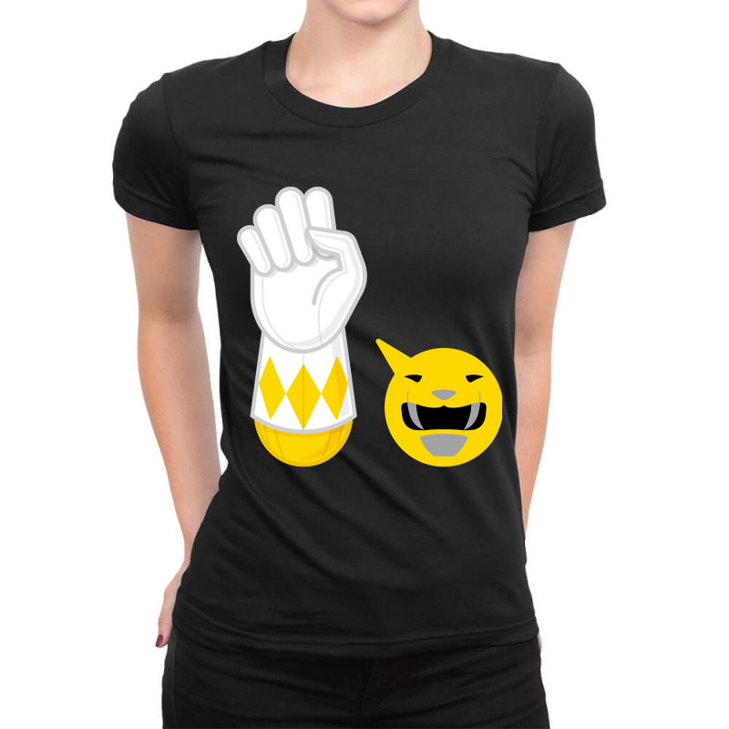 Limited Edition Yellow Ranger Hand-power Ladies Fitted T-Shirt by haodinhvan1 | Artistshot