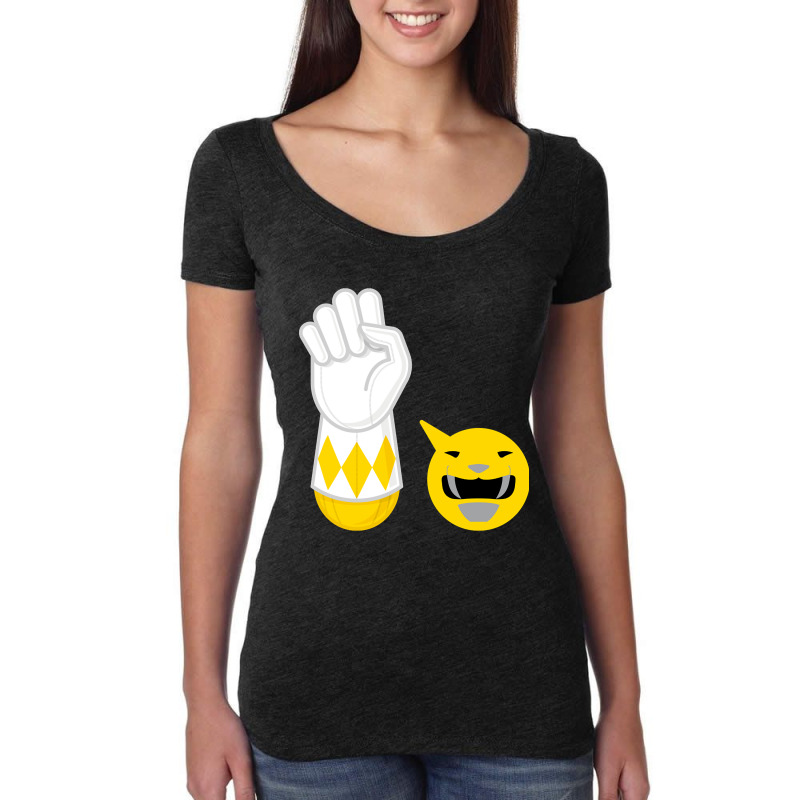 Limited Edition Yellow Ranger Hand-power Women's Triblend Scoop T-shirt by haodinhvan1 | Artistshot