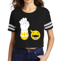 Limited Edition Yellow Ranger Hand-power Scorecard Crop Tee | Artistshot