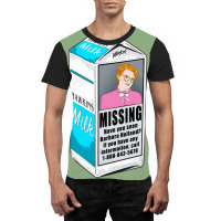 Missing Barb Milk Carton Graphic T-shirt | Artistshot