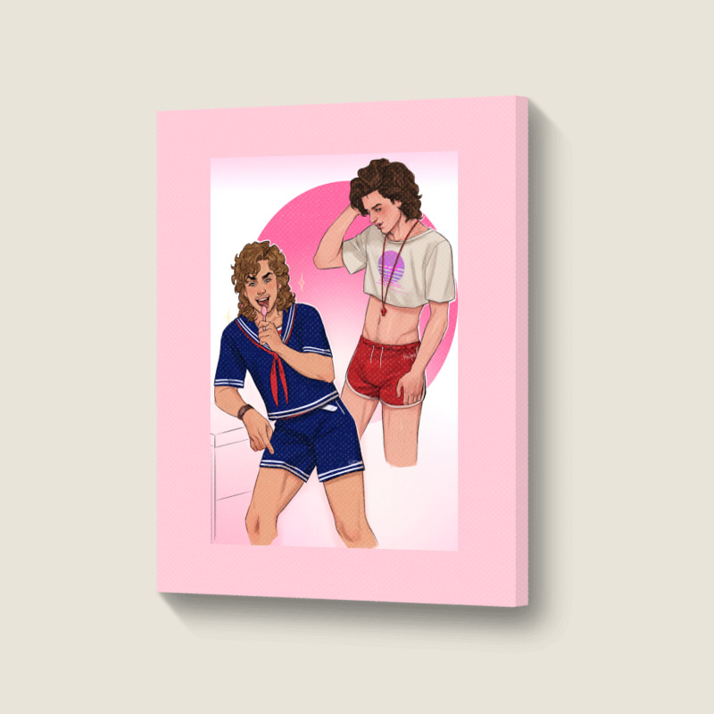 Harringrove Uniform Swap Portrait Canvas Print by atamahadjii8 | Artistshot