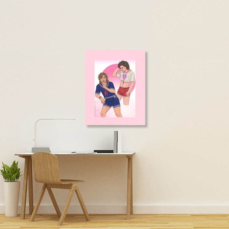 Harringrove Uniform Swap Portrait Canvas Print by atamahadjii8 | Artistshot