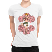 Yoga Girl On Roses Ladies Fitted T-shirt | Artistshot