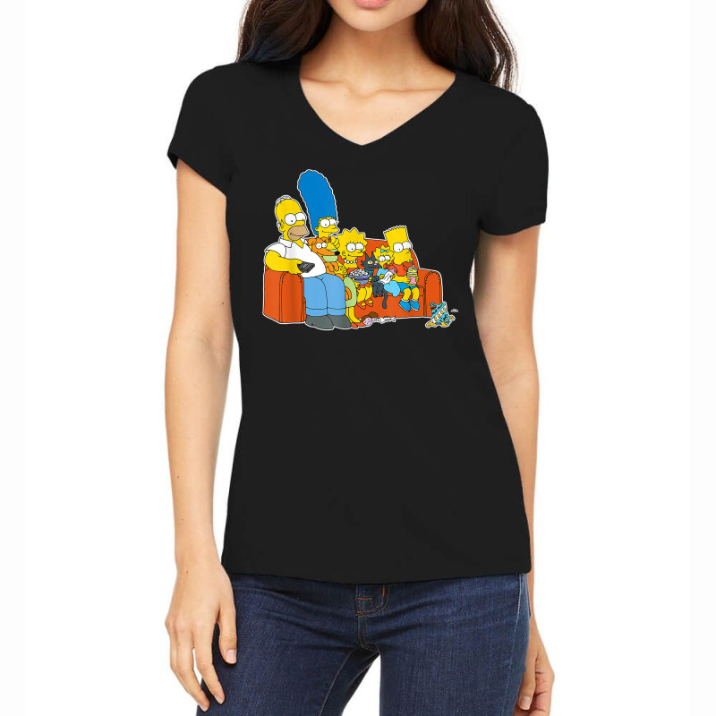 The Simpsons Homer Women's V-Neck T-Shirt by Vicki N Phelps | Artistshot