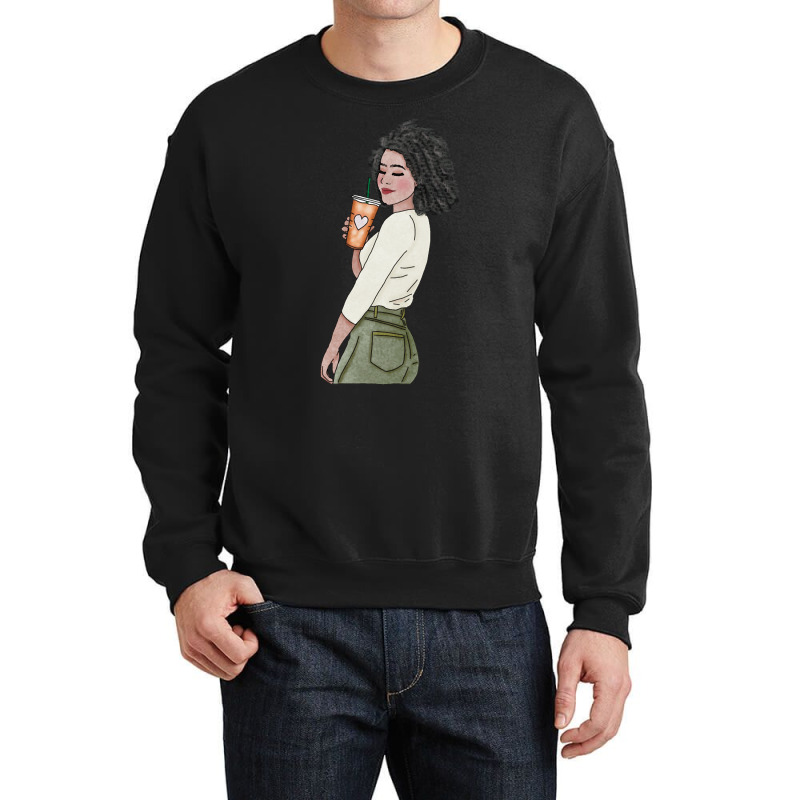 Limited Edition Coffee Girl (3) Crewneck Sweatshirt by michaelyounger19 | Artistshot