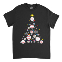 Baseball Baseball Christmas Tree Christmas Lights Baseball Pajama 109 Classic T-shirt | Artistshot