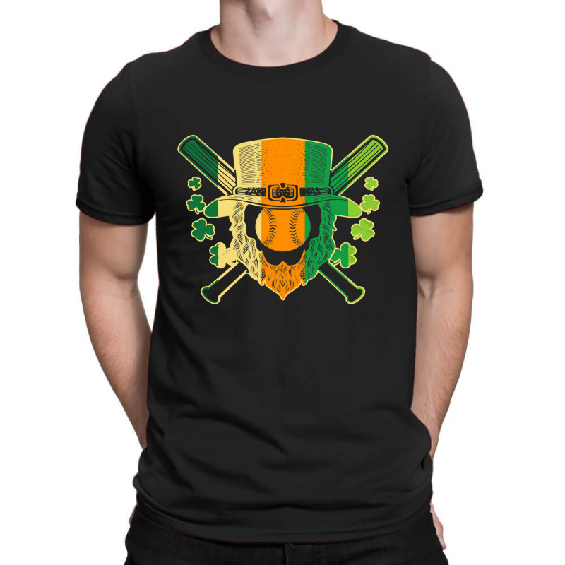 Baseball Baseball St. Patricks Day Leprechaun Hat T-Shirt by Irena D Good | Artistshot