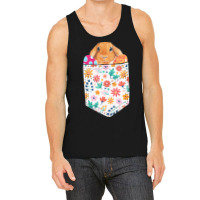 Easter Day T  Shirt Cute Rabbit Bunny Pet Easter Eggs In Pocket Easter Tank Top | Artistshot