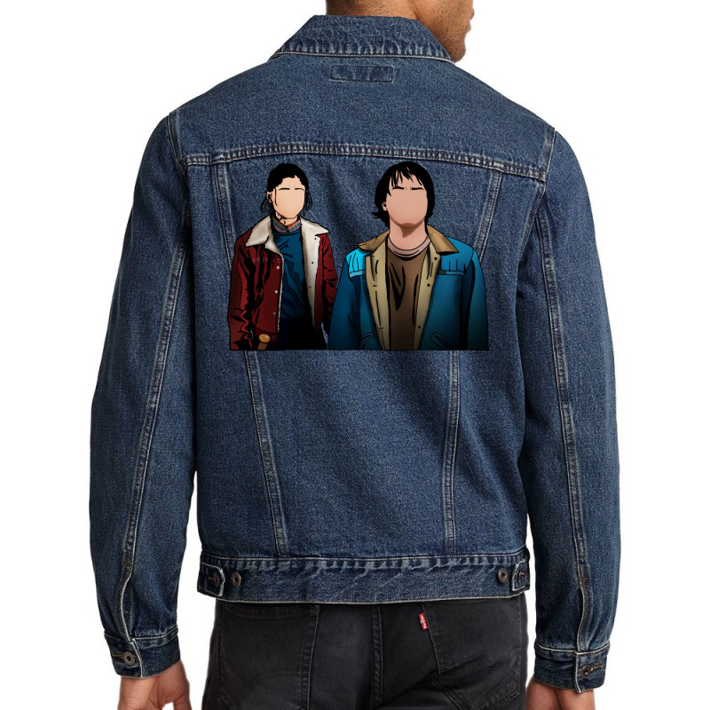 Nancy Wheeler And Jonathan Byers Men Denim Jacket by plakajkatiiel | Artistshot