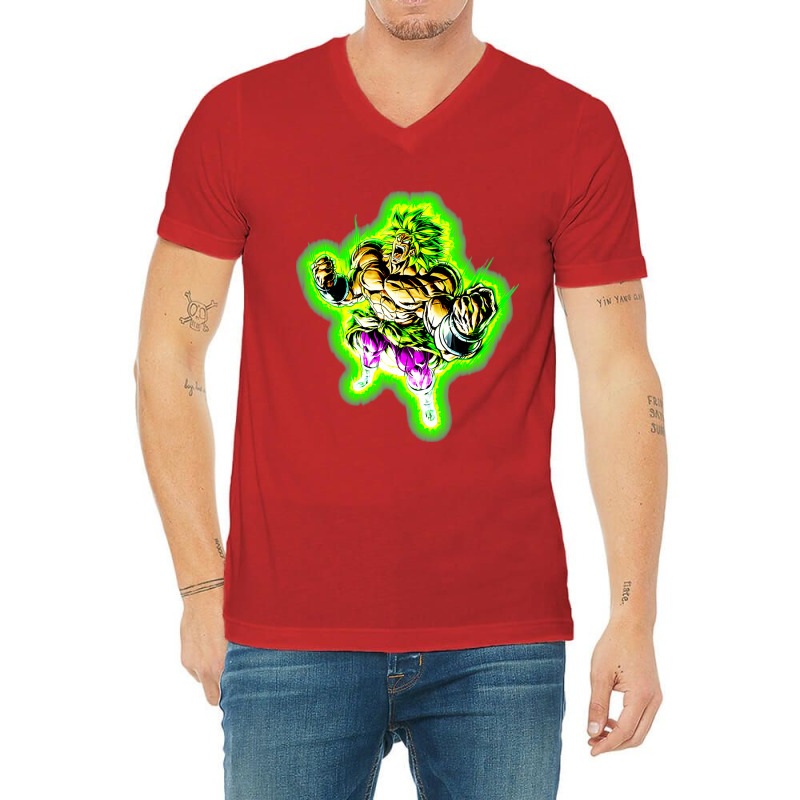 Broly Legendary Super Saiyan T Shirtlegendary Destroyer T Shirt By Hea V-Neck Tee by datzsavichf | Artistshot