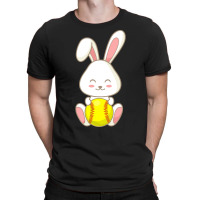 Easter Day T  Shirt Easter Bunny Softball Ball Easter Day For Kids T T-shirt | Artistshot