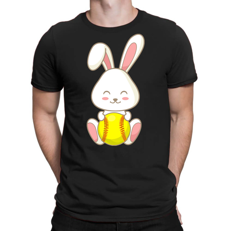 Easter Day T  Shirt Easter Bunny Softball Ball Easter Day For Kids T T-Shirt by larmstrong437 | Artistshot