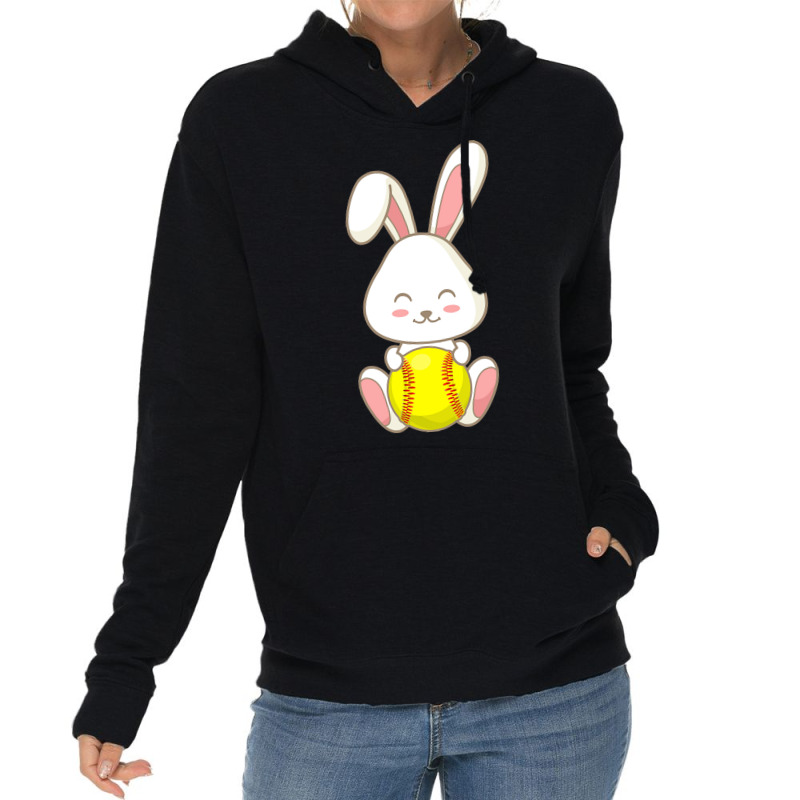 Easter Day T  Shirt Easter Bunny Softball Ball Easter Day For Kids T Lightweight Hoodie by larmstrong437 | Artistshot