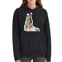 Easter Day T  Shirt Easter Cat Maine Coon With Bunny Ears & Eggs Gift Vintage Hoodie | Artistshot