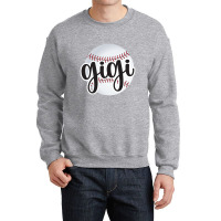 Baseball Gigi Baseball Fan Proud Baseball Grandma Gigi Crewneck Sweatshirt | Artistshot