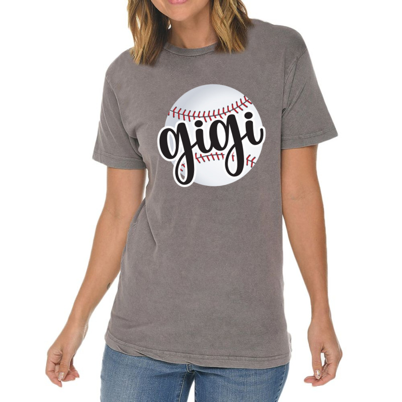 Baseball Gigi Baseball Fan Proud Baseball Grandma Gigi Vintage T-Shirt by Irena D Good | Artistshot