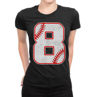 Baseball 8th Birthday Boy Natal Day T Shirt Ladies Fitted T-shirt | Artistshot