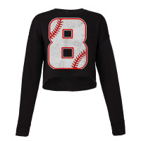 Baseball 8th Birthday Boy Natal Day T Shirt Cropped Sweater | Artistshot