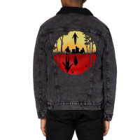 Parallel Max Vecna Scene Unisex Sherpa-lined Denim Jacket | Artistshot