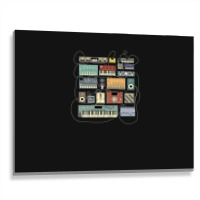 Electronic Musician Synthesizer And Drum Machine Dj 1 Metal Print Horizontal | Artistshot