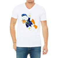 Angry Donald V-neck Tee | Artistshot