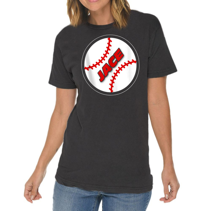 Name On Baseball Baseball Jace Vintage T-Shirt by Irena D Good | Artistshot