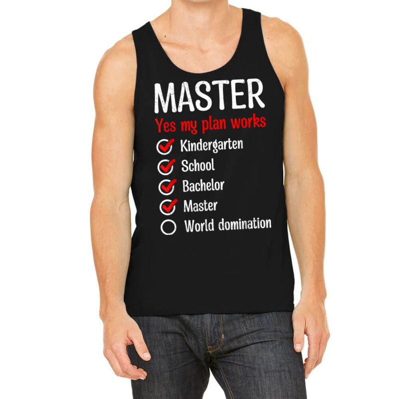 Kindergarten World Domination Master Degree T Shirt Tank Top by polioukhi | Artistshot