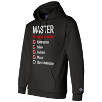 Kindergarten World Domination Master Degree T Shirt Champion Hoodie | Artistshot