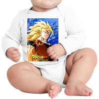 Super Saiya Long Sleeve Baby Bodysuit | Artistshot