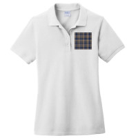 Retro Autumn Winter Plaid Tartan Pattern Tan Beige Black T Shirt Ladies Polo Shirt | Artistshot