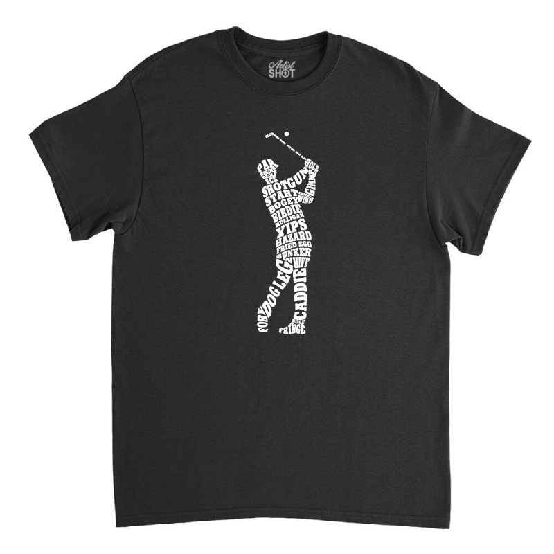 Men's Golf Player Typography Classic T-shirt by arthabejo99 | Artistshot