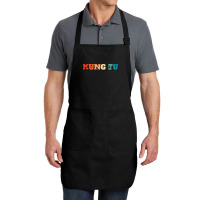 Retro Chinese Shaolin Martial Arts   Vintage Kung Fu T Shirt Full-length Apron | Artistshot