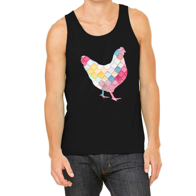 Pattern Chicken Pink Tank Top by arthabejo99 | Artistshot