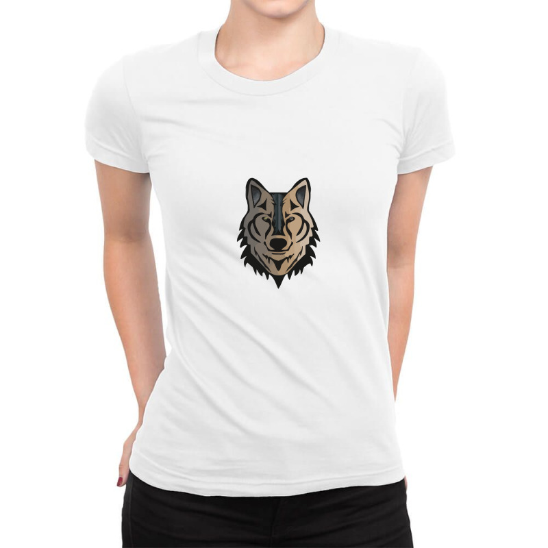 Wolf Tshirt Ladies Fitted T-shirt | Artistshot