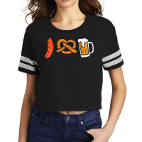 Sausage Pretzel I Love Oktoberfest German Bavarian Men Women T Shirt Scorecard Crop Tee | Artistshot