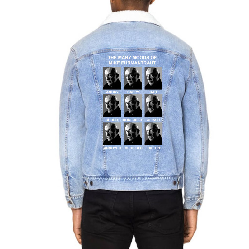 Many Moods Of Mike Unisex Sherpa-Lined Denim Jacket by ardylanda | Artistshot