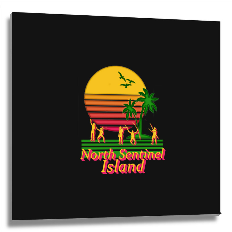 North Sentinel Island Tourism Metal Print Square | Artistshot