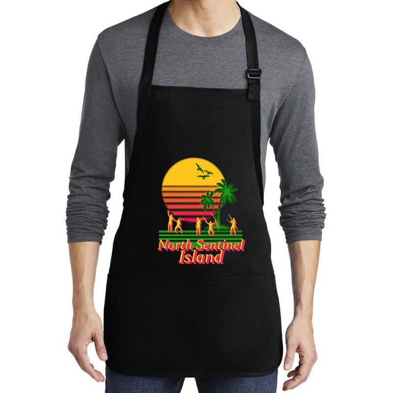 North Sentinel Island Tourism Medium-length Apron | Artistshot