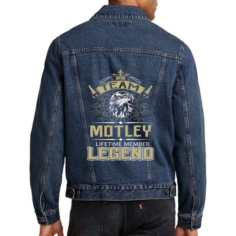 Motley Eagle Lifetime Member Legend Name 1 Men Denim Jacket by CaileighCohick | Artistshot