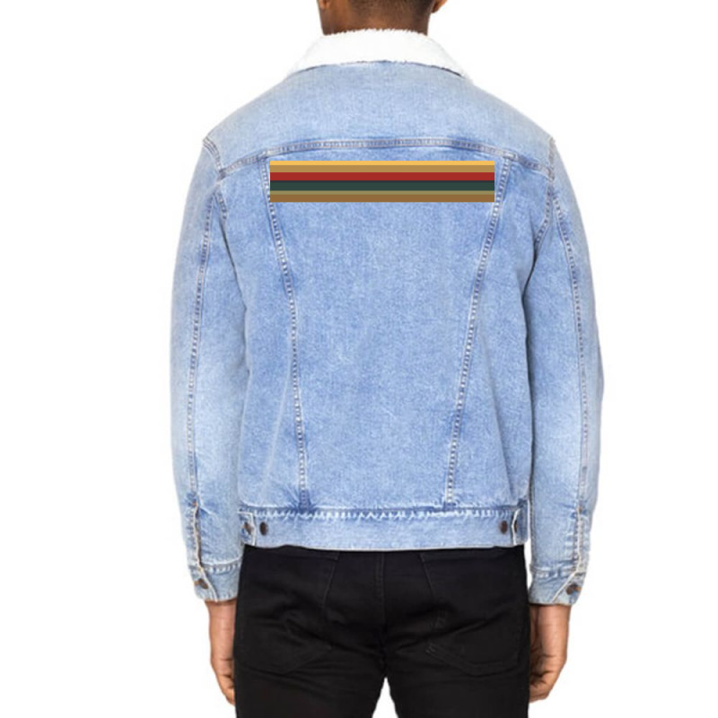 Th Doctor Rainbow Top (cosplay Shirt And Mask) Unisex Sherpa-lined Denim Jacket | Artistshot